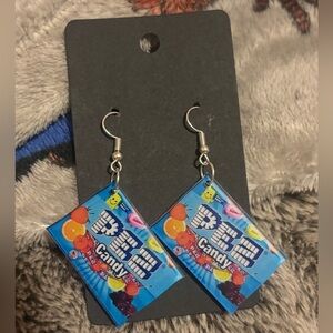 Handmade pez earrings